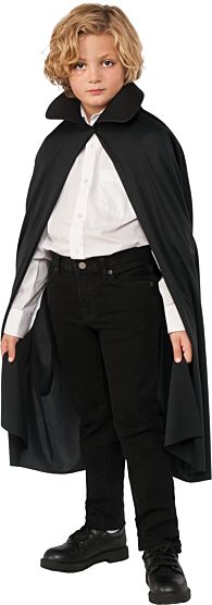 36' CAPE W.COLLAR-BLK