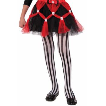 BLACK &amp; WHITE STRIPED TIGHTS -