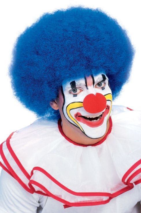 DELUXE CLOWN WIG BLUE