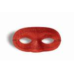 GLITTER DOMINO MASK-RED