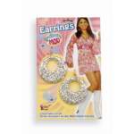 GLITTER MOD EARRINGS-SILVER